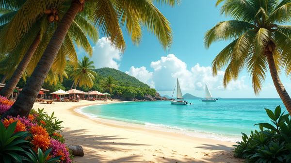 Sainte-Anne en Guadeloupe : plages, marché et accès sans voiture de location