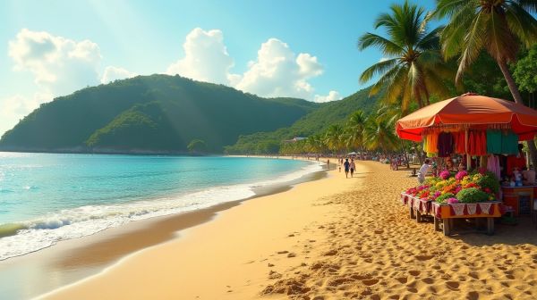 Sainte-Anne en Guadeloupe : plages, marché et accès sans voiture de location