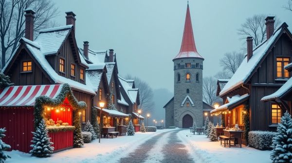 Un village de Noël qui tient trois semaines : budget, logistique et stockage